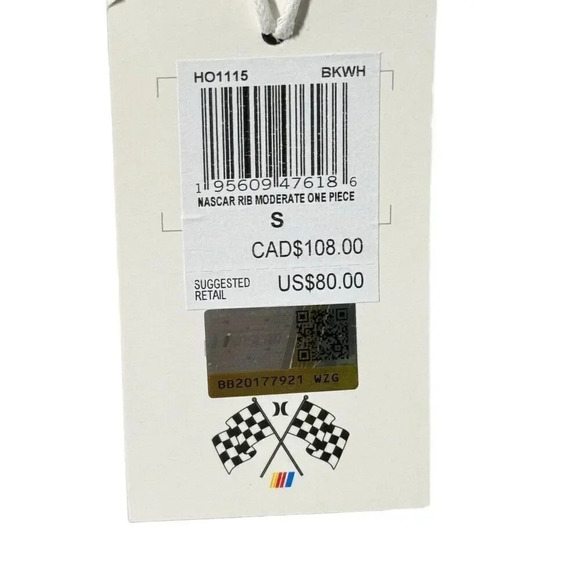 HURLEY x NASCAR One piece swimsuit womens size Small NWT Racing stock car - Picture 7 of 10